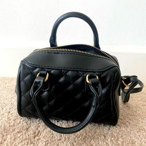 ‼️SOLD ‼️ Mini Black leather crossbody purse